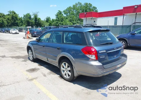 2009 Subaru Outback 2.5I z USA, uszkodzony, nr VIN 4S4BP61C097329829